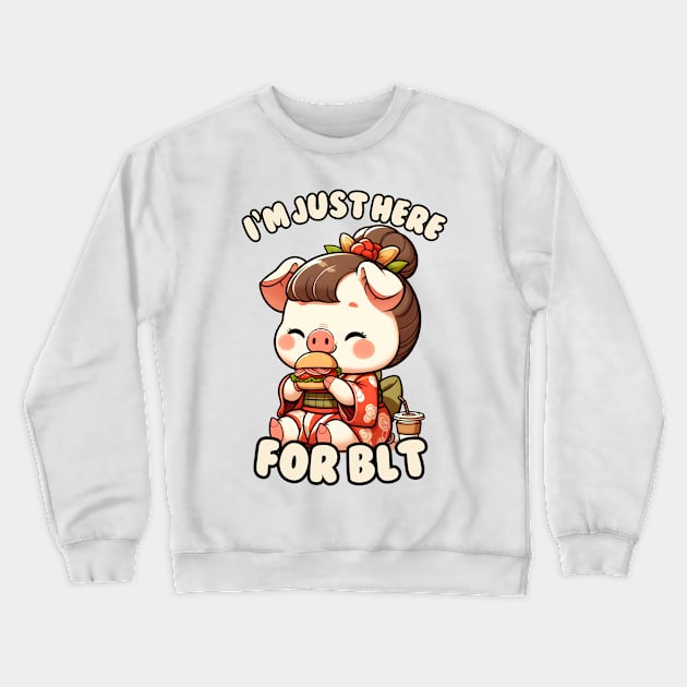 BLT pig Crewneck Sweatshirt by Japanese Fever